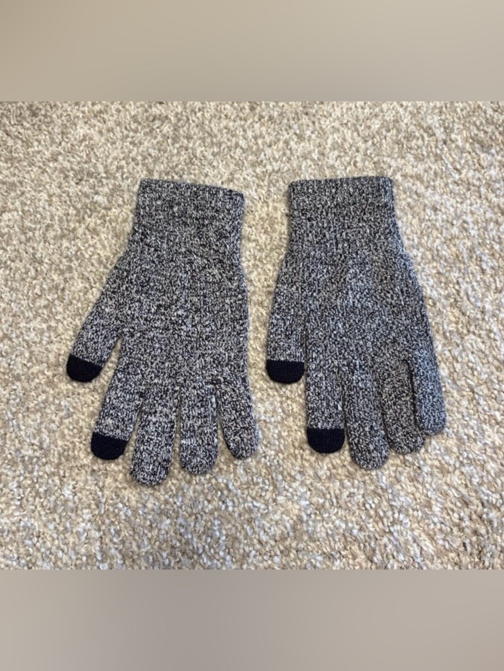 Men's Knit Touchscreen Gloves - Gray